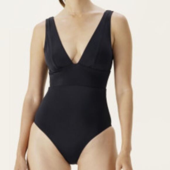 Andie Swim The Cheeky Mykonos One Piece Swimsuit Black size M NWT - Picture 1 of 7